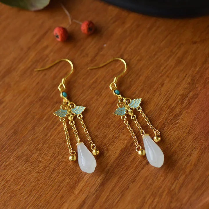 Delicate Artisan Gold Earring