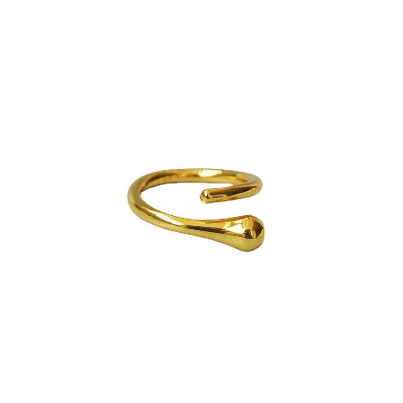 Delicate Artisan Gold Ring