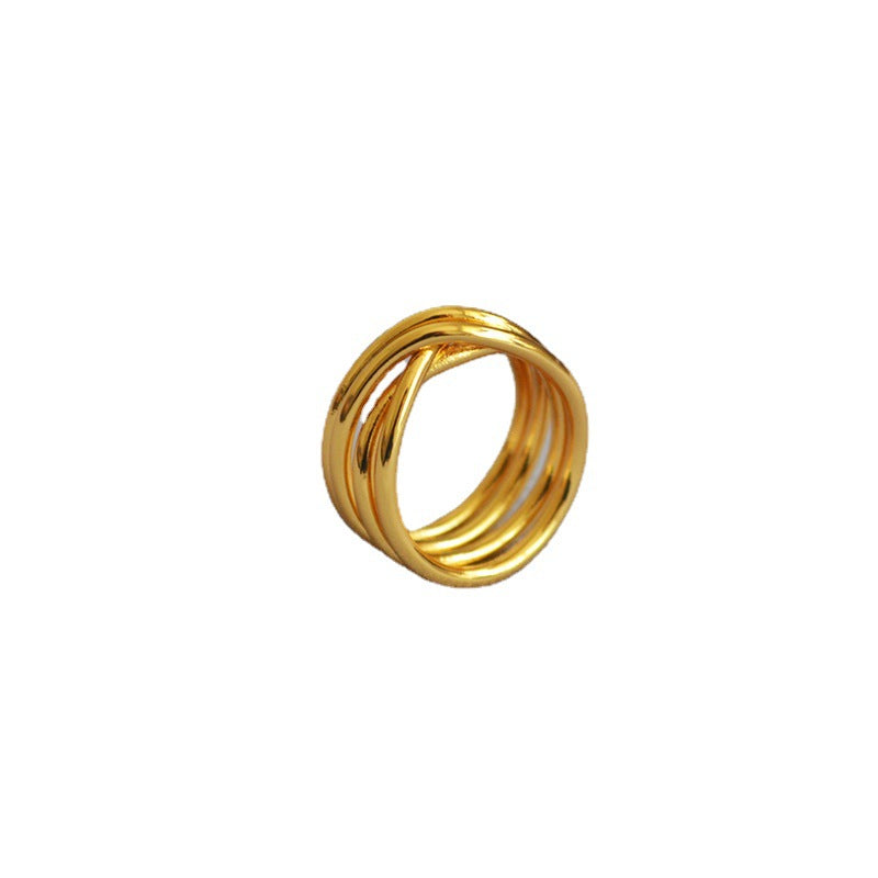 Delicate Artisan Gold Ring