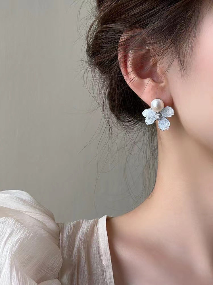 Delicate Artisan Pearl Earring