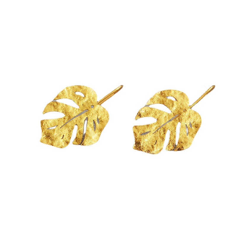 Delicate Artisan Gold Earring