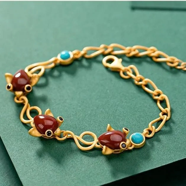 Delicate Artisan Gold Bracelet