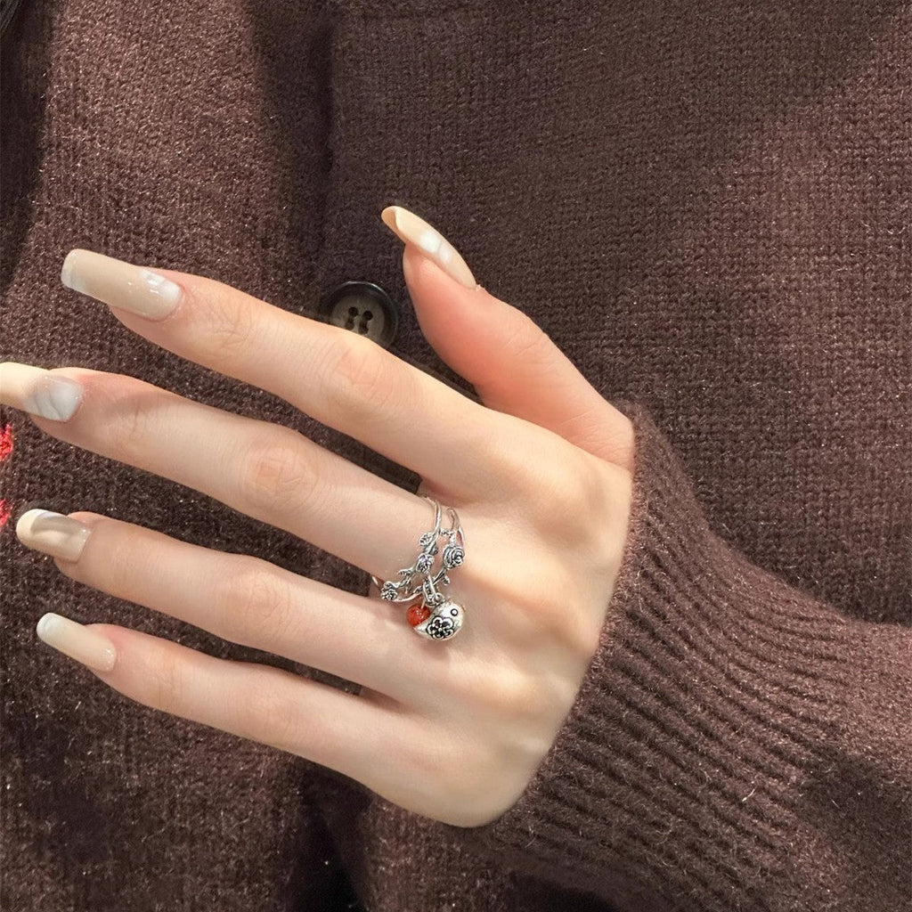 Delicate Artisan Silver Ring