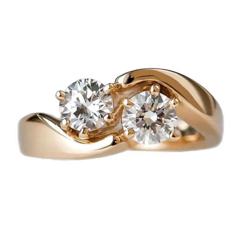 Delicate Artisan Gold Ring