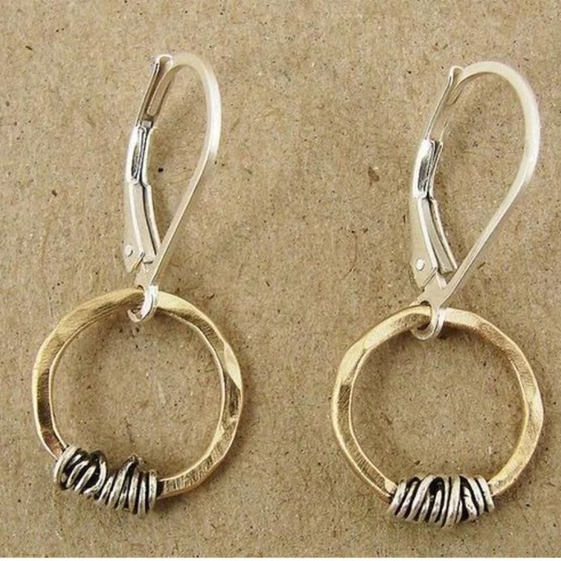 Delicate Artisan Gold Earring