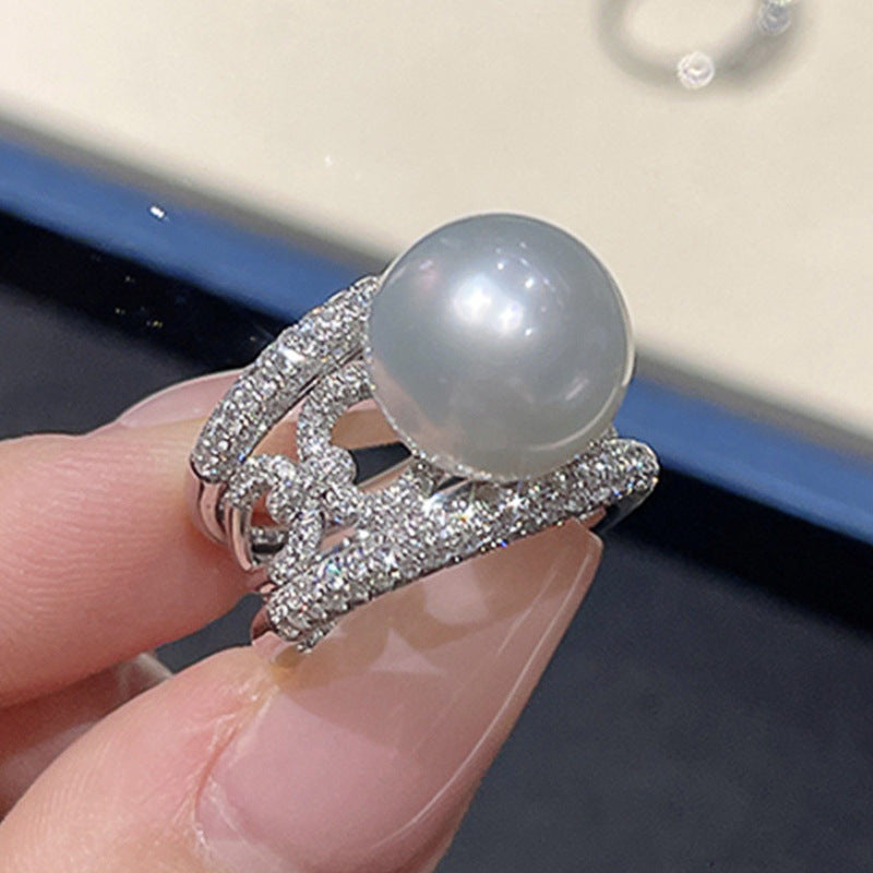 Romantic Pearl Ring for Special Moments