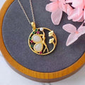 Delicate Artisan Gold Pendant