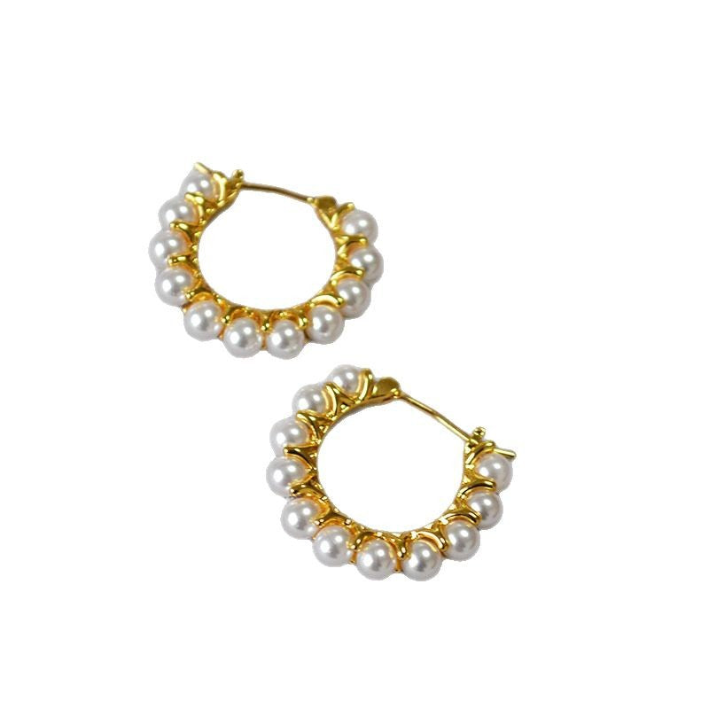 Delicate Artisan Gold Earring