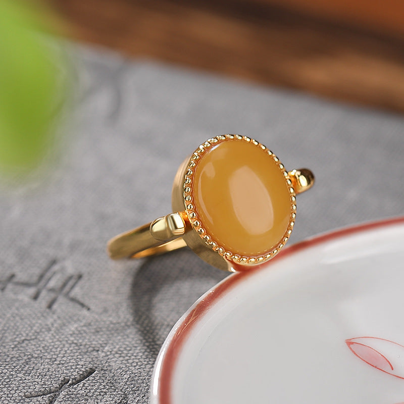 Delicate Artisan Gold Ring