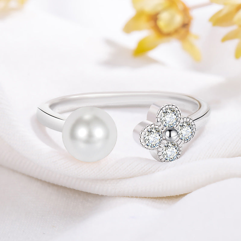 Delicate Artisan Pearl Ring