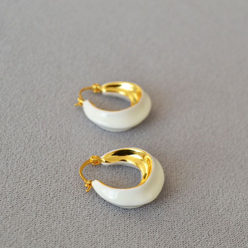 Vintage Handmade Gold Earring