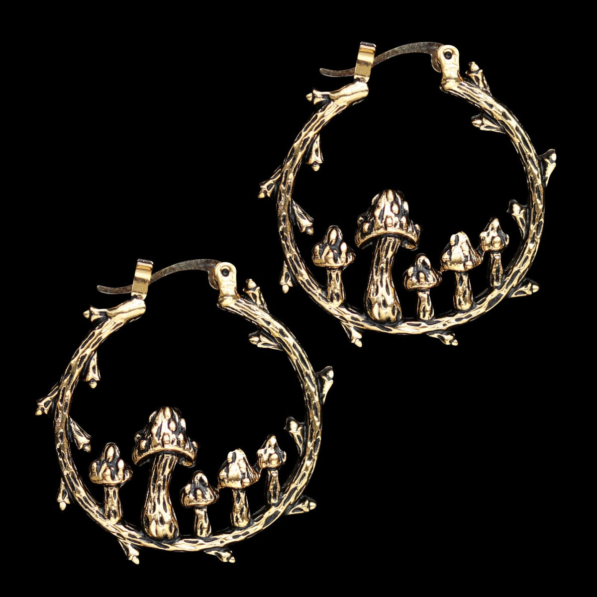 Vintage Handmade Gold Earring