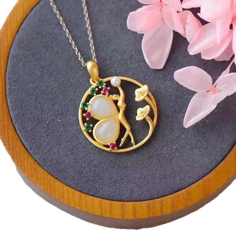 Delicate Artisan Gold Pendant