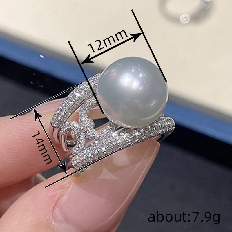 Romantic Pearl Ring for Special Moments