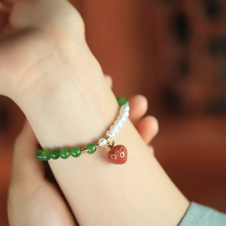 Delicate Artisan Pearl Bracelet