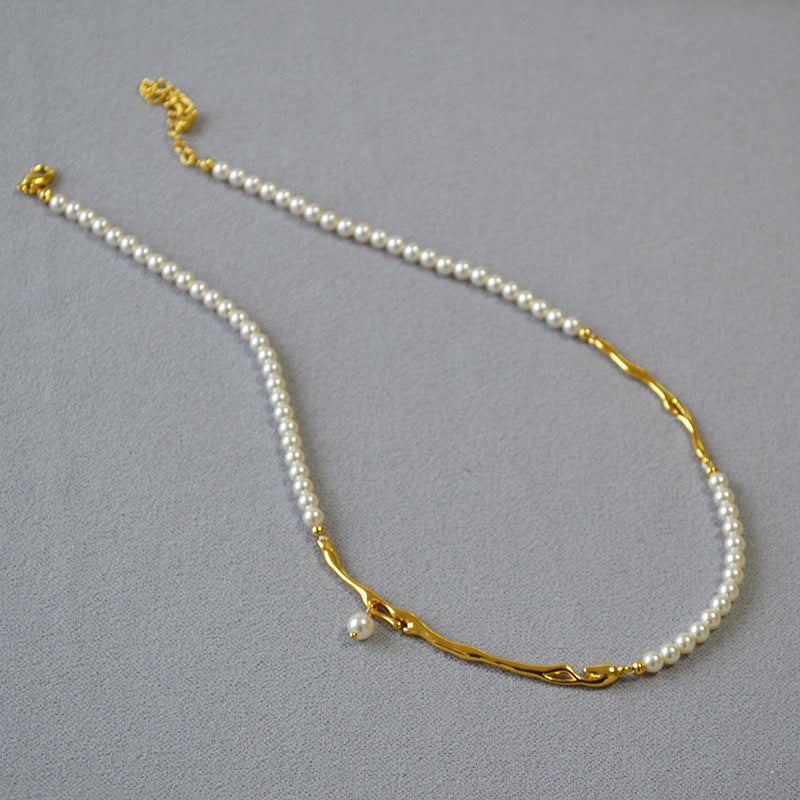 Vintage Handmade Gold Necklace