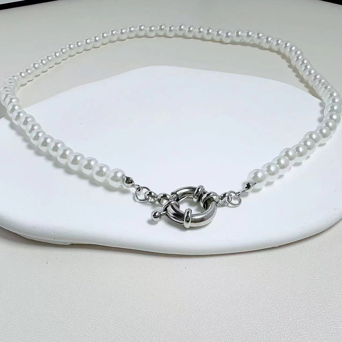 Delicate Artisan Pearl Necklace