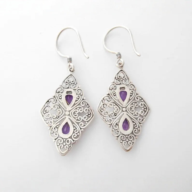 Vintage Handmade Silver Earring