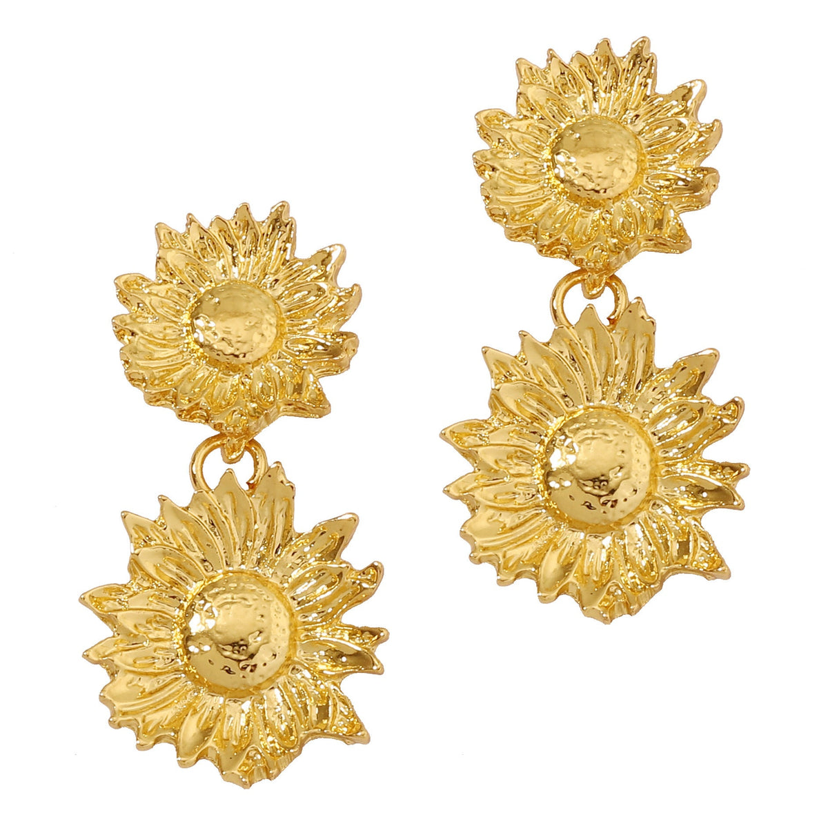 Vintage Handmade Gold Earring