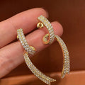 Vintage Handmade Gold Earring