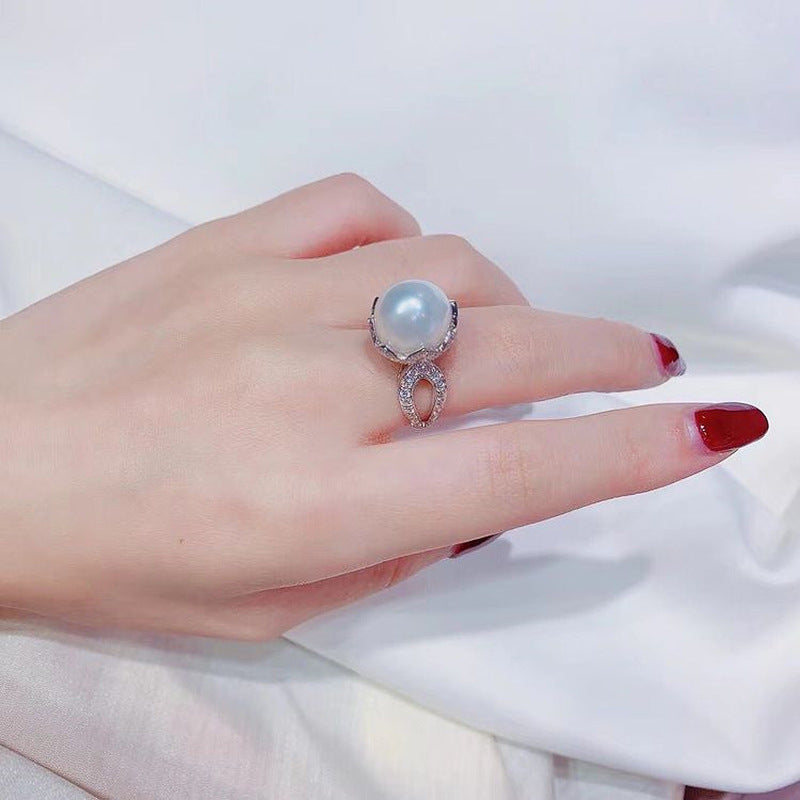Romantic Pearl Ring for Special Moments