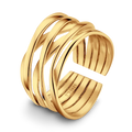 Adjustable Elegant Golden Branch Ring
