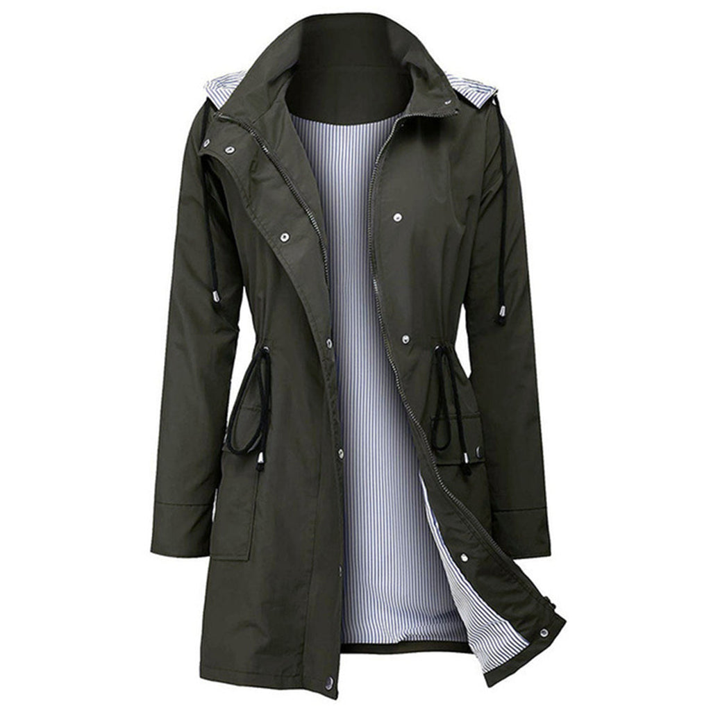 JO | Waterproof jacket with hood and buttons