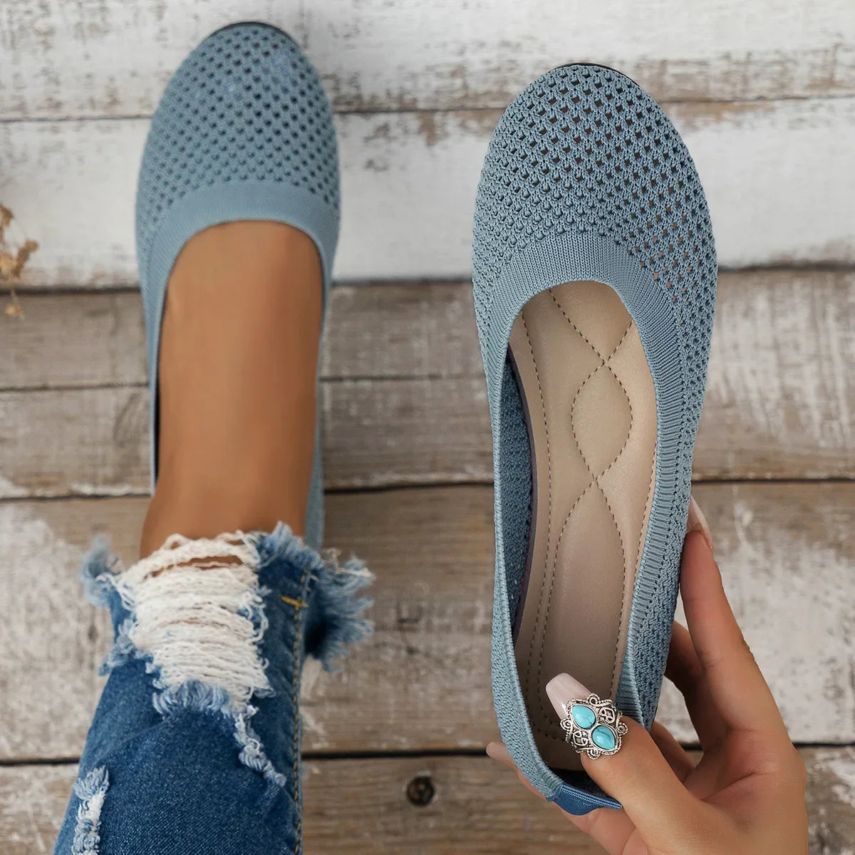 Sleek and Supportive Orthopedic Flats
