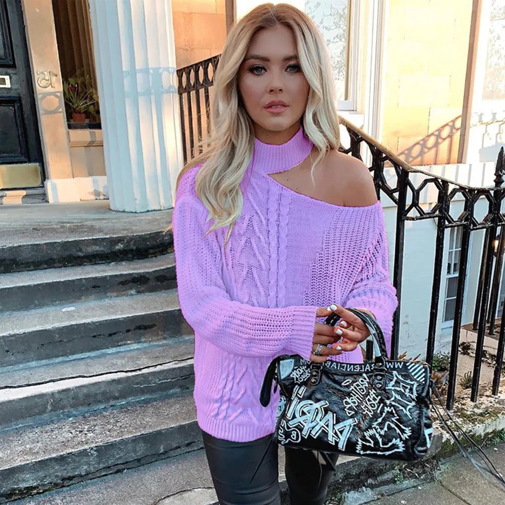 JO | Bare Shoulders knitted sweater