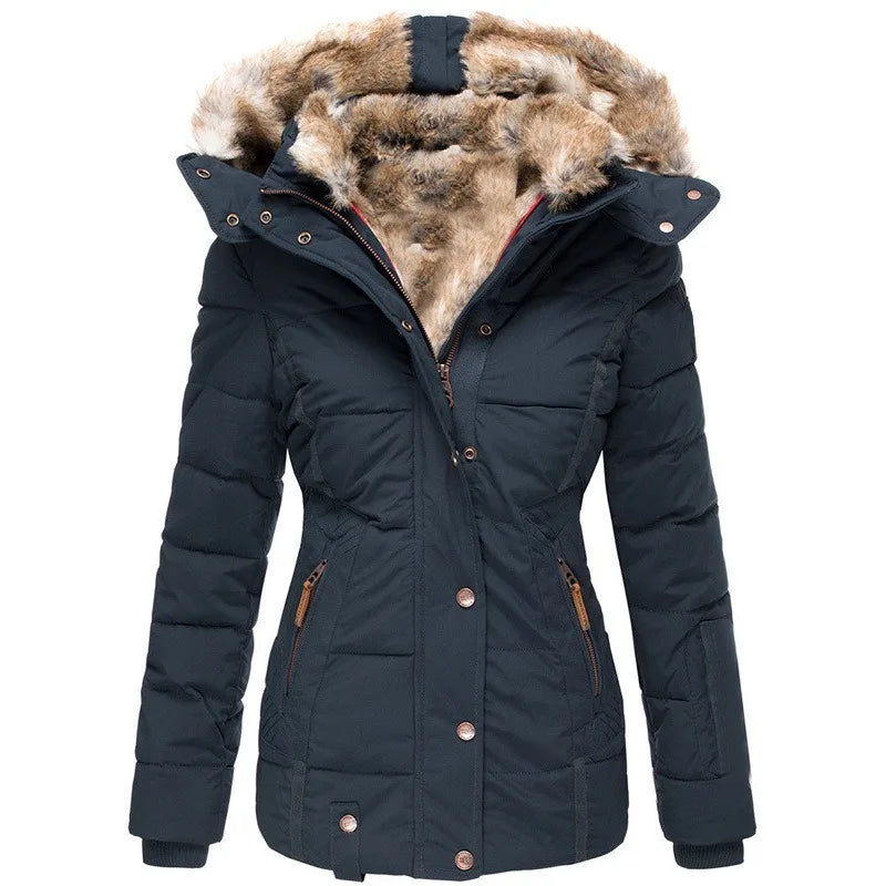 JO | Jacket for women with collar and fur