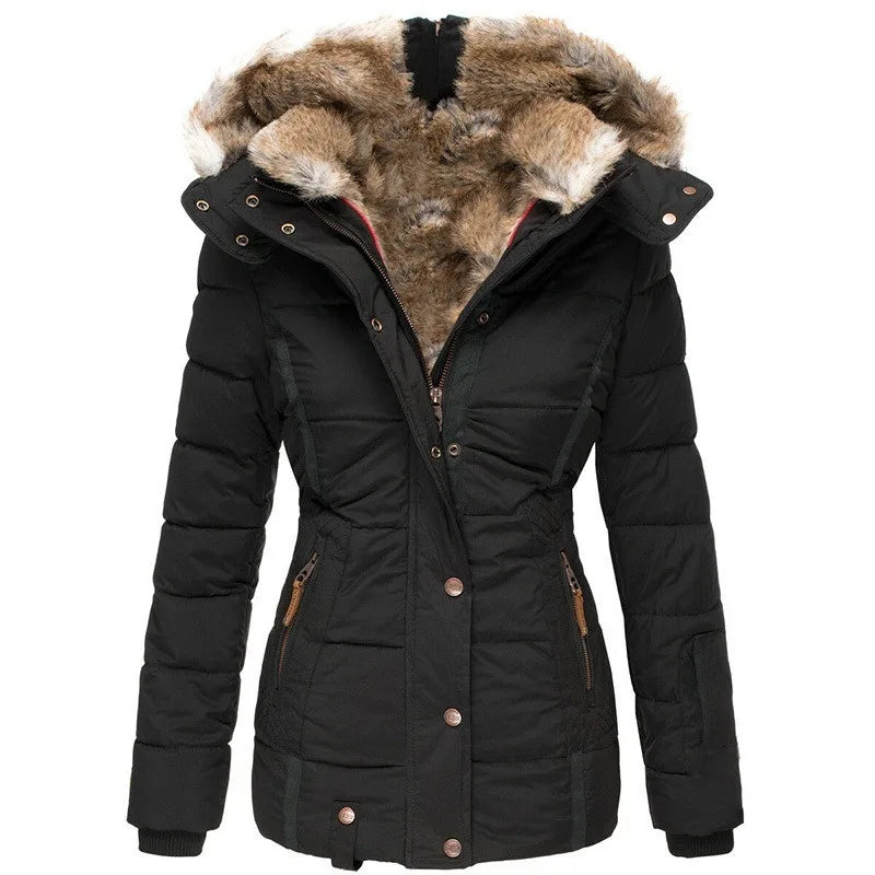 JO | Jacket for women with collar and fur