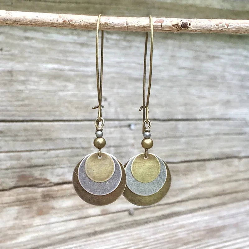Delicate Artisan Gold Earring