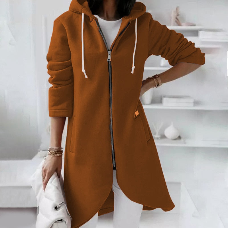 JO | Mid-length jacket with hood