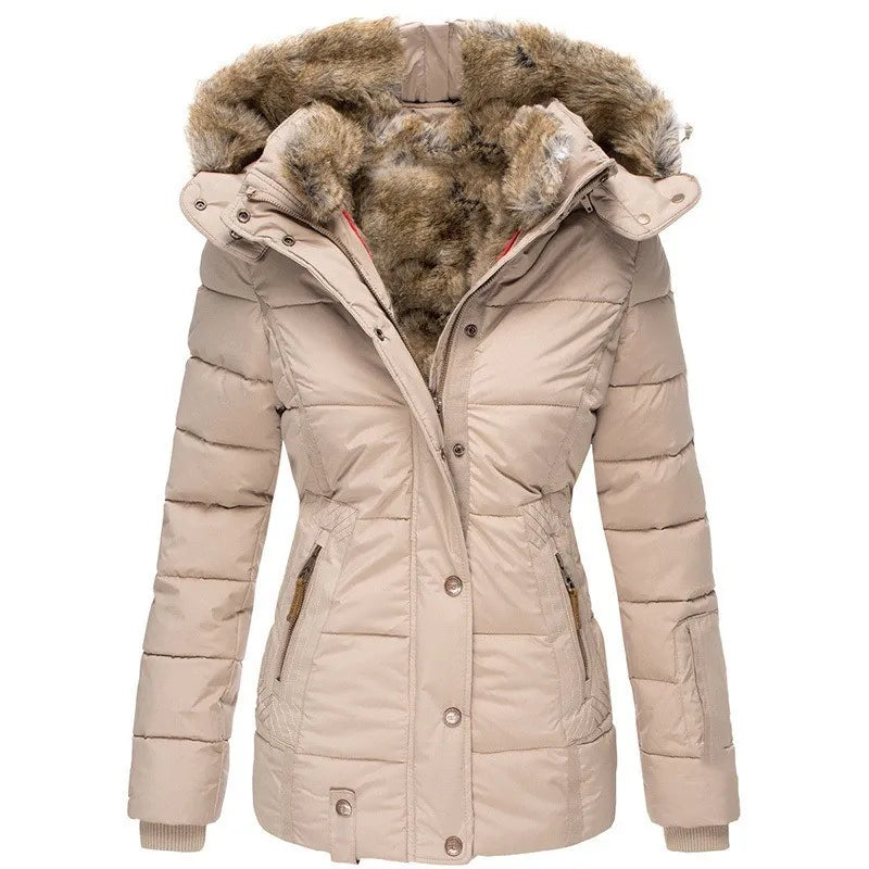 JO | Jacket for women with collar and fur