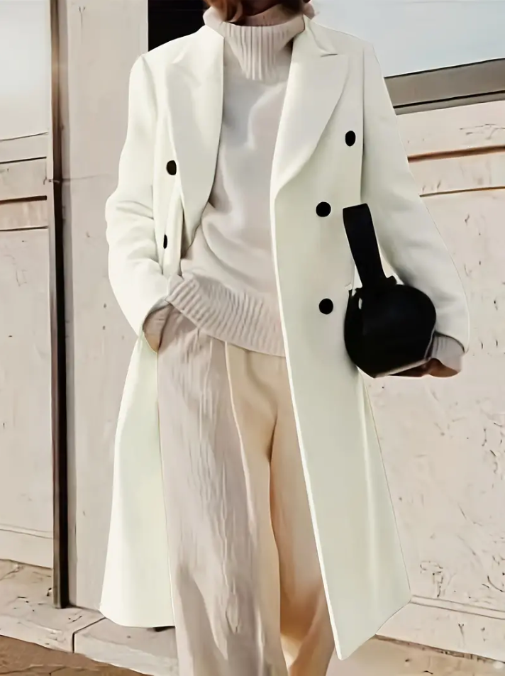 JO | double-breasted hooded jacket
