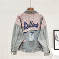 JO | Oversized denim jacket with glitter