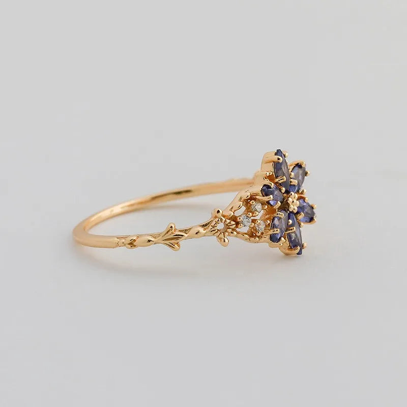 Delicate Artisan Gold Ring