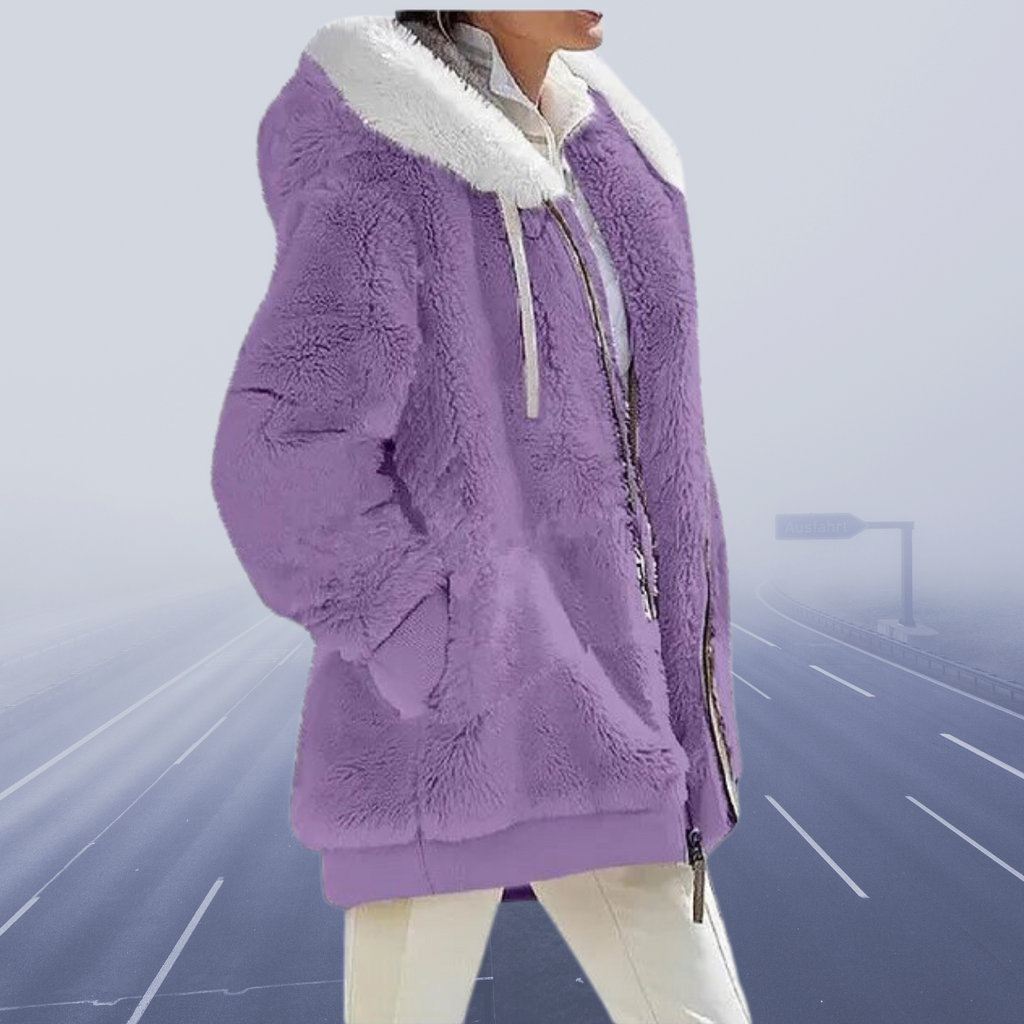JO | stylish fleece jacket with hood