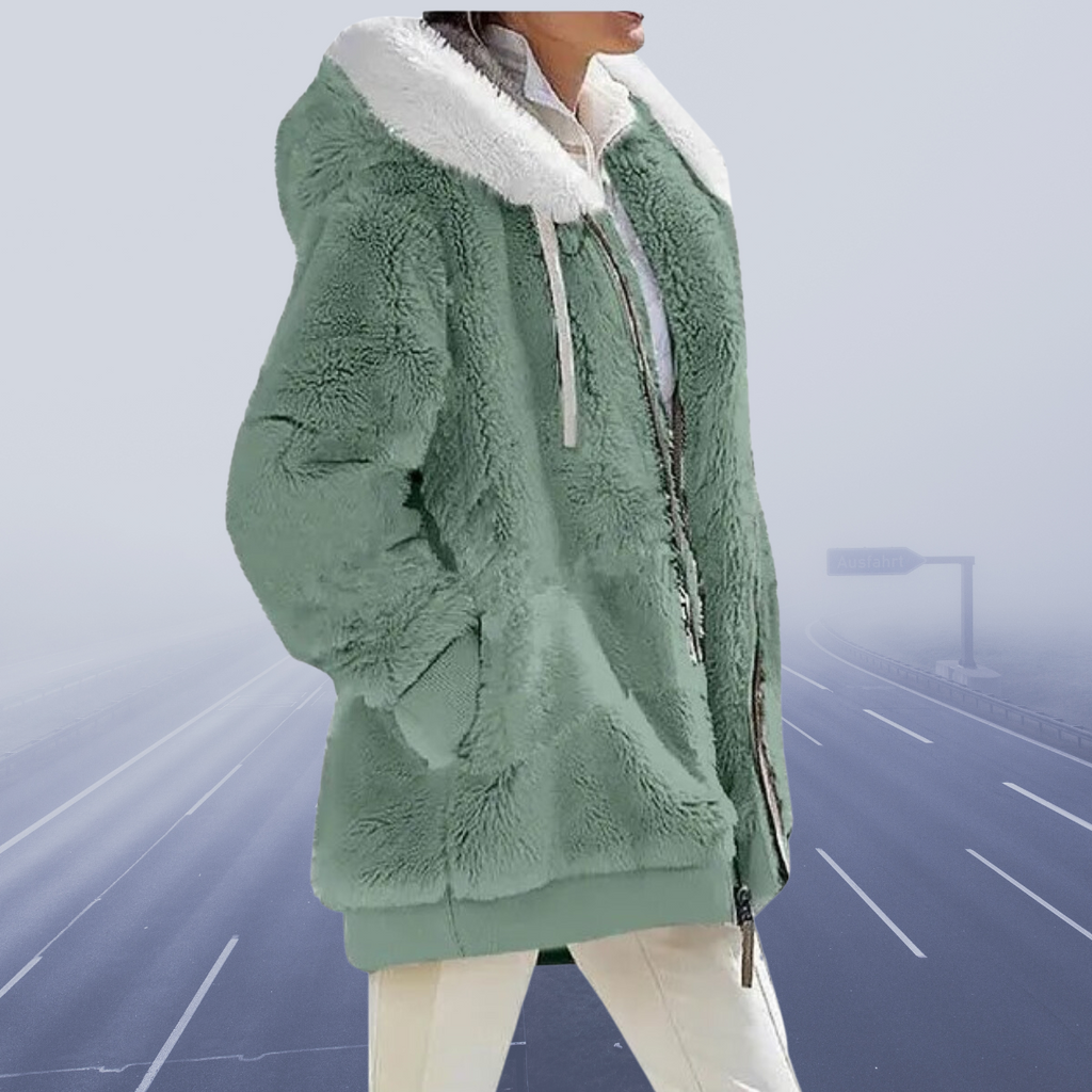 JO | stylish fleece jacket with hood
