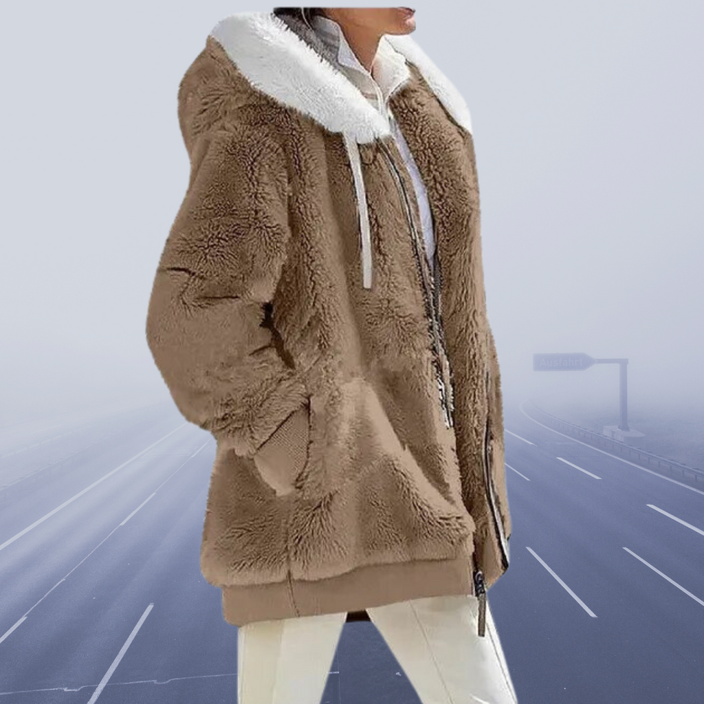 JO | stylish fleece jacket with hood