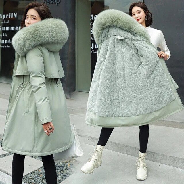 JO | Long jacket with hood for women