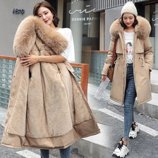 JO | Long jacket with hood for women