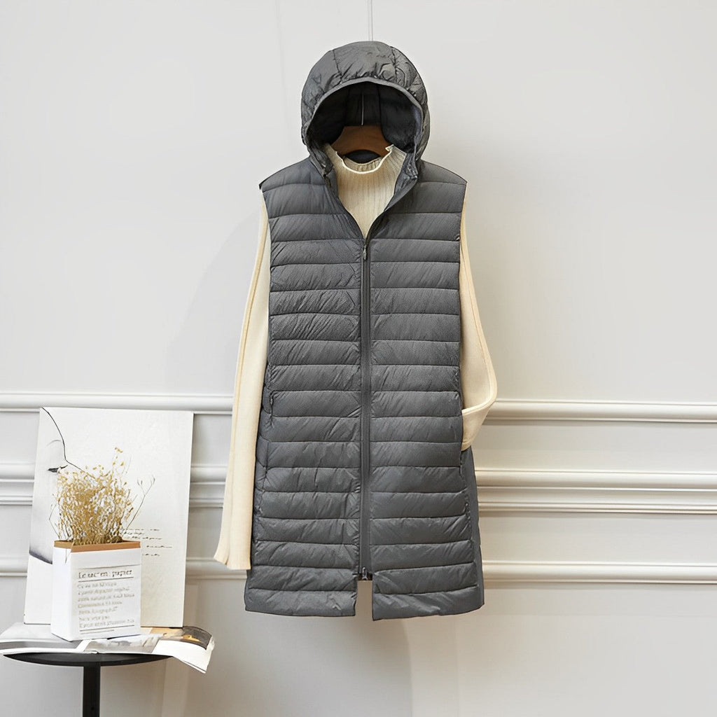 JO | Sleeveless long jacket