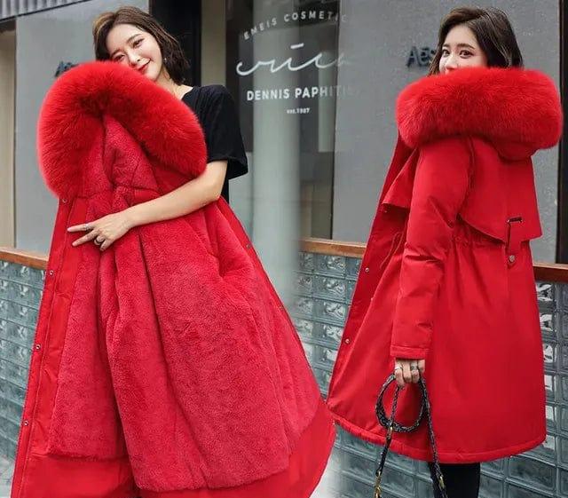 JO | Long jacket with hood for women