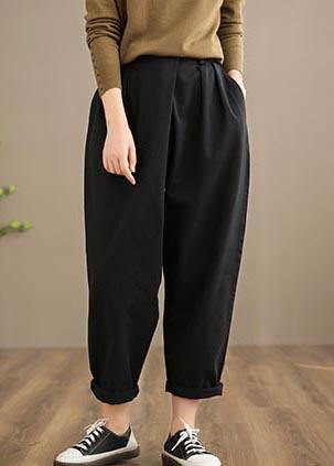 Handmade Spring Pants Black Inspiration Button Down Jeans