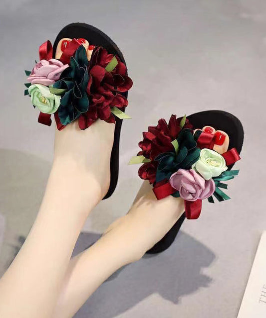 New Vacation Flower Beach Slide Sandals