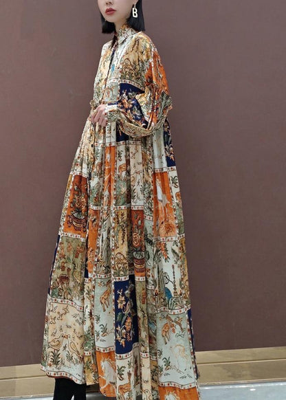 Style Tunics Lapel Exra Large Hem Vestidos De Lino Spring Dresses