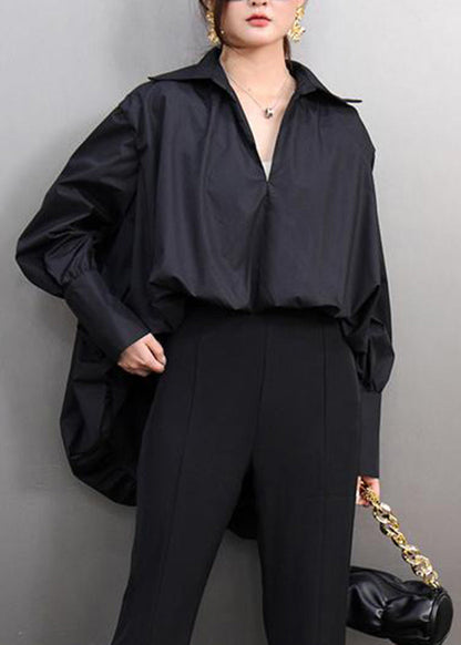 White Peter Pan Collar Shirt Lantern Sleeve
