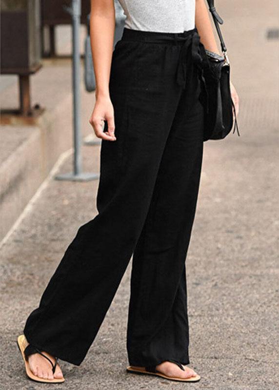 S-5xl Elastic Waist Wide Legs Long Pants Yoga Trousers