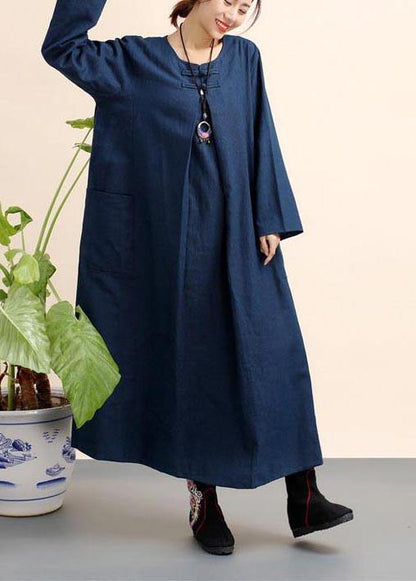 Organic O Neck Pockets Spring Dresses Ideas Navy Dresses